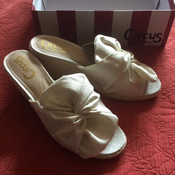 Sam Edelman Shoes - NIB Sam Edelman espadrille wedge Slip-on 9 Ivory